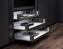 INNER DRAWERS WITH GLASS FRONT PANEL