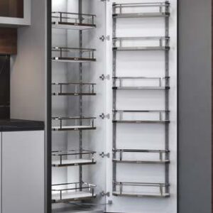 KITCHEN TALL UNIT (CHROME BASKET)