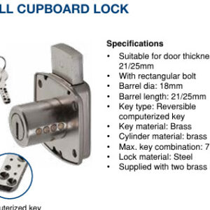 SMALL CUPBOARD LOCK